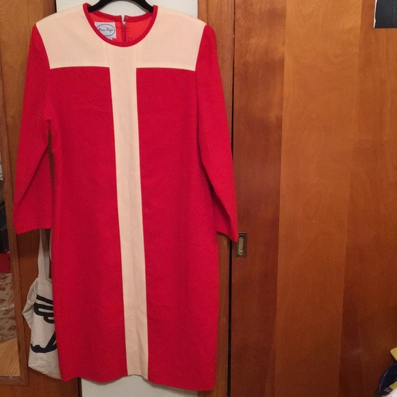 Rose Papi Dresses & Skirts - Vintage 1960's Red/Cream Shift Dress